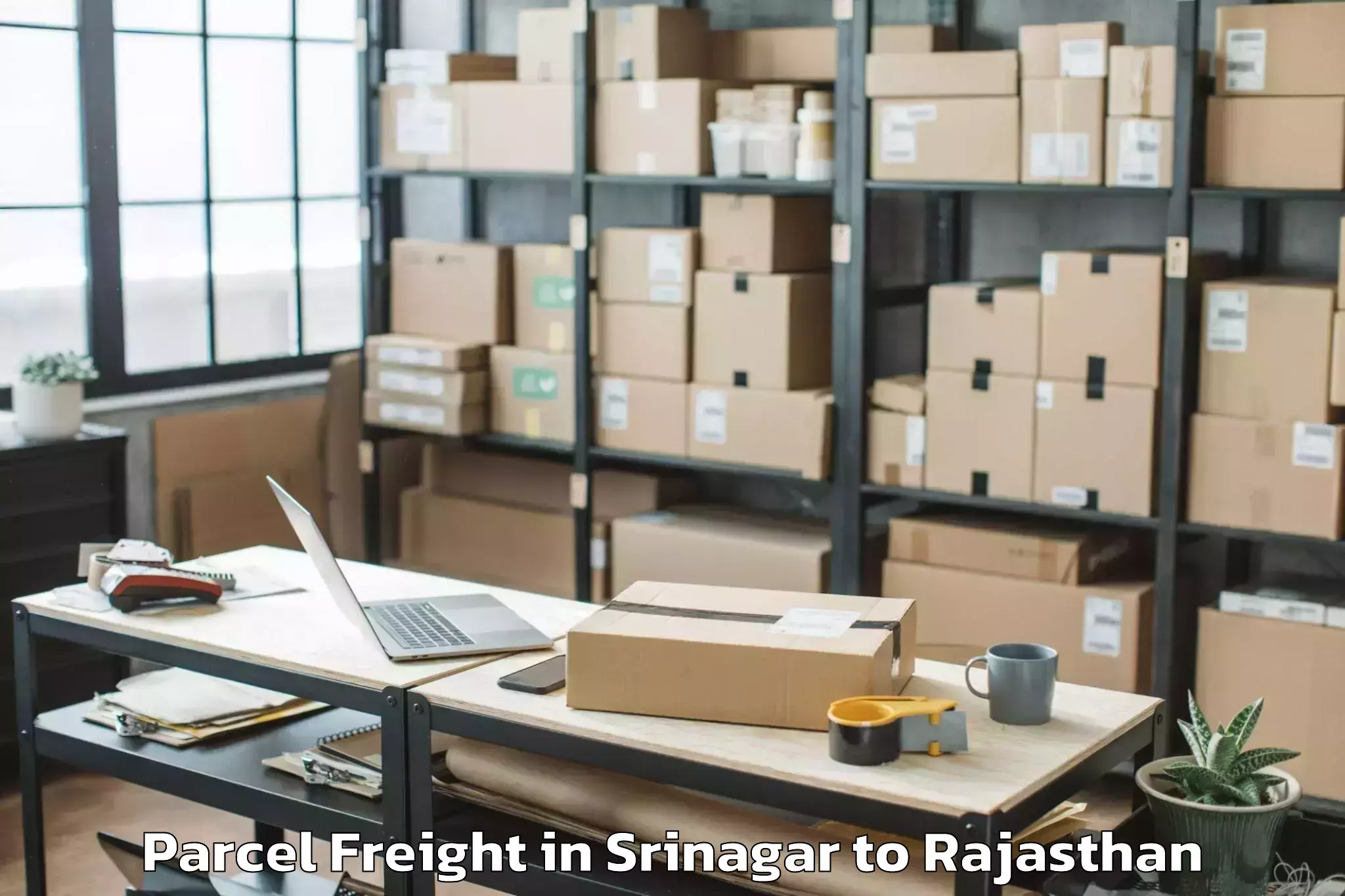 Srinagar to Nims University Jaipur Parcel Freight Booking